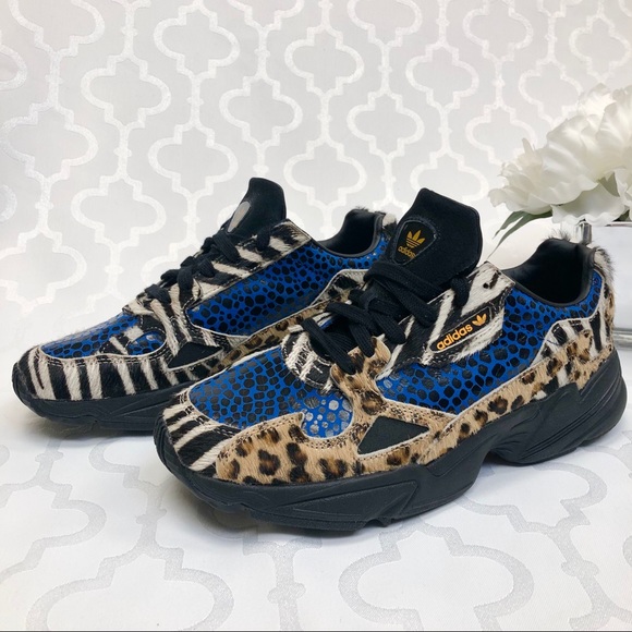 adidas falcon animal print sneaker